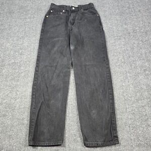 Levis 550 Jeans Mens 30x30 Black Relaxed Fit Tapered Leg Denim 100% Cotton 26x28